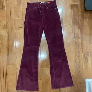 Celebrity Pink High Rise Corduroy Flare